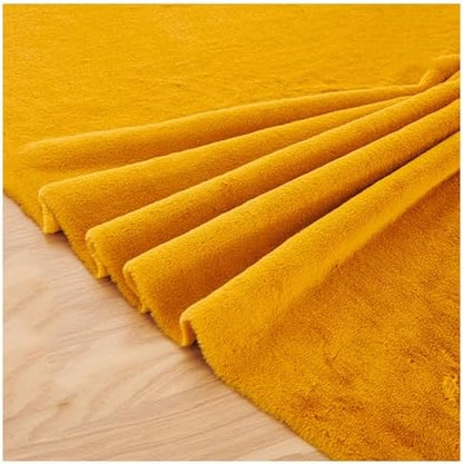 Faux Fur Square Fabric, Shaggy Craft Fur for Costumes & Decor - Yellow 3