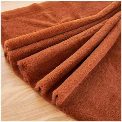 Faux Fur Square Fabric, Shaggy Craft Fur for Costumes & Decor - Caramel