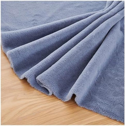 Faux Fur Square Fabric, Shaggy Craft Fur for Costumes & Decor - Blue 1