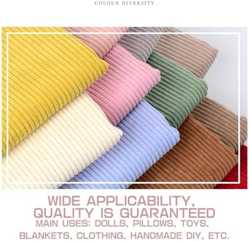 Stretch Corduroy Fabric, 50x155cm Solid Wale Cloth for Apparel & Bags