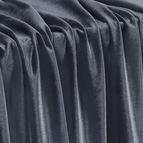 Stretch Velvet Fabric - Soft Dress & Costumes by the Yard - Grey