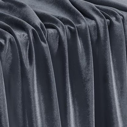Stretch Velvet Fabric - Soft Dress & Costumes by the Yard - Grey
