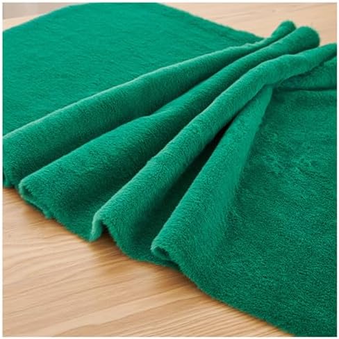 Faux Fur Square Fabric, Shaggy Craft Fur for Costumes & Decor - Green 3