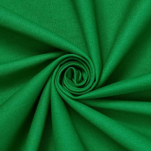 Cotton Duck Canvas Fabric by the Yard - Heavy Duty 10 Oz - Kelly Green