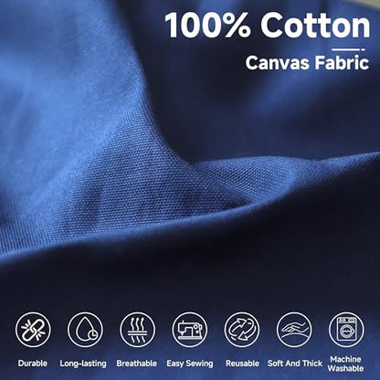 100% Cotton Canvas Fabric, 10oz Heavy for Bags & Upholstery