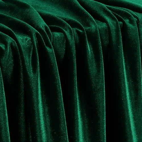 Stretch Velvet Fabric - Soft Dress & Costumes by the Yard - Hunter Green