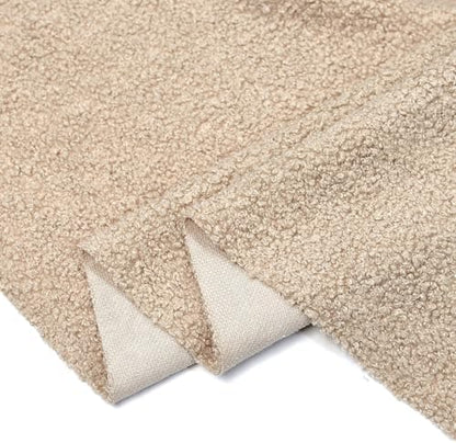 Solid Curly Teddy Fleece Sherpa Fabric - Craft & Apparel by the Yard