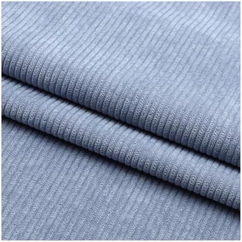Stretch Corduroy Fabric, 50x155cm Solid Wale Cloth for Apparel & Bags - Light Blue 2