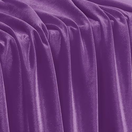 Stretch Velvet Fabric - Soft Dress & Costumes by the Yard - Purple