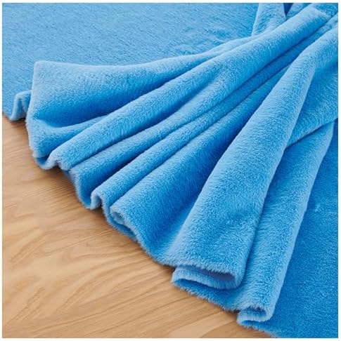 Faux Fur Square Fabric, Shaggy Craft Fur for Costumes & Decor - Blue 4