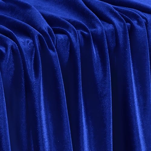 Stretch Velvet Fabric - Soft Dress & Costumes by the Yard - Royal Blue