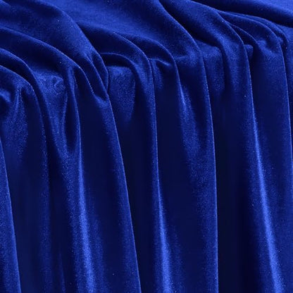 Stretch Velvet Fabric - Soft Dress & Costumes by the Yard - Royal Blue