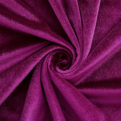 Stretch Velvet Fabric By The Yard | 12 Colors, 59" Wide, 2-Way Stretch for Costumes & Home Decor - Hot Pink