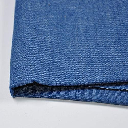 Indigo Denim Chambray Fabric, Lightweight Cotton for Apparel
