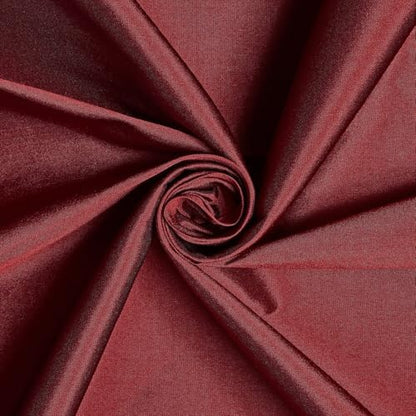 Taffeta Lining Fabric by the Yard - 100% Polyester, 80 GSM - Wine