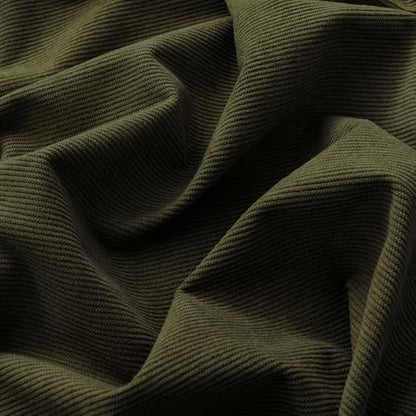Cotton Corduroy Fabric, Olive Green for Upholstery & Apparel - Olive Green