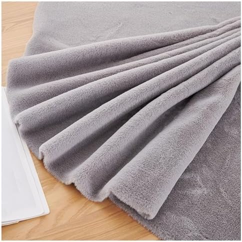 Faux Fur Square Fabric, Shaggy Craft Fur for Costumes & Decor - Light Grey