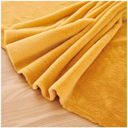 Faux Fur Square Fabric, Shaggy Craft Fur for Costumes & Decor - Yellow 2