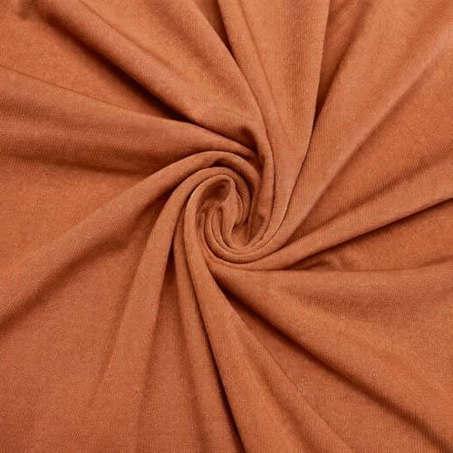 ITY Jersey Knit Fabric by the Yard - 2-Way Stretch Apparel - Copper