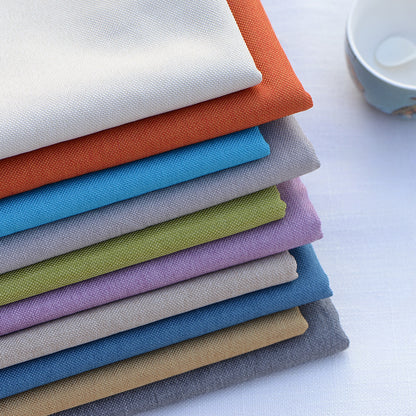 Faux Linen Upholstery Fabric by the Yard - Thick Sofa & Decor