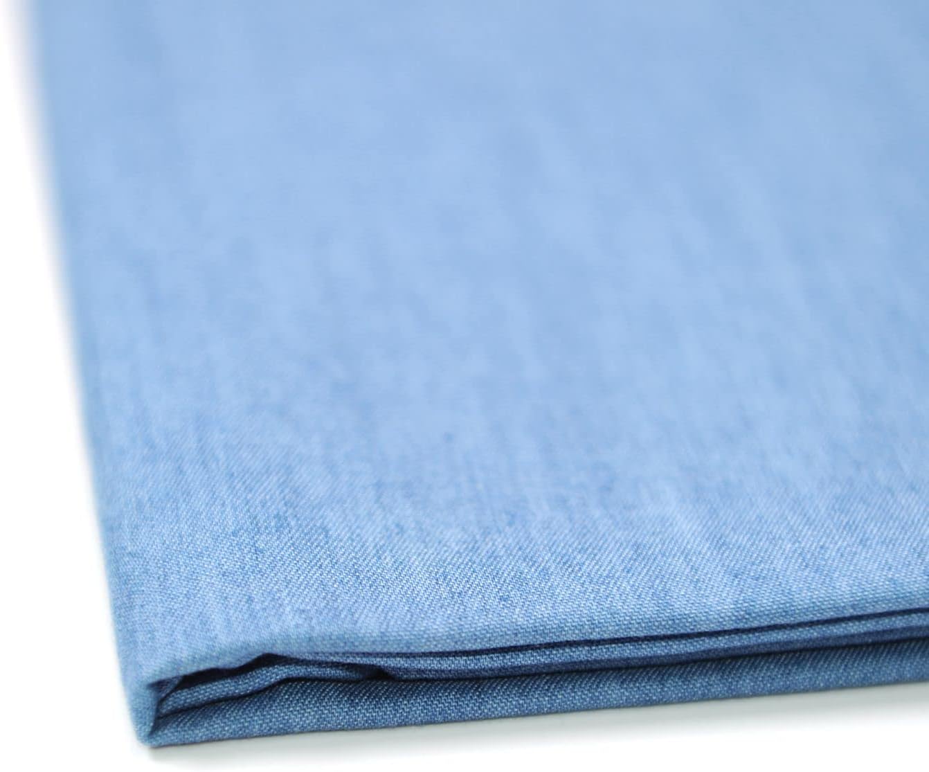 Indigo Denim Fabric, 5 oz Light Washed (Light & Deep Indigo)