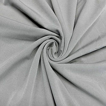 ITY Jersey Knit Fabric by the Yard - 2-Way Stretch Apparel - Light Grey