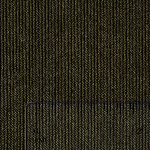 Cotton Corduroy Fabric, Olive Green for Upholstery & Apparel