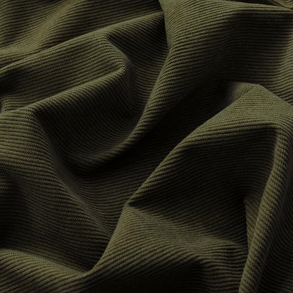 Cotton Corduroy Fabric, Olive Green for Upholstery & Apparel