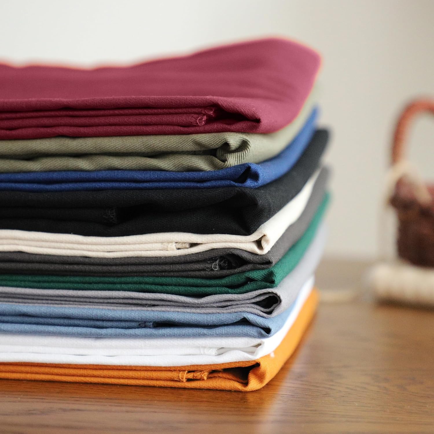 100% Cotton Twill Fabric, 5oz Lightweight for Apparel & Crafts