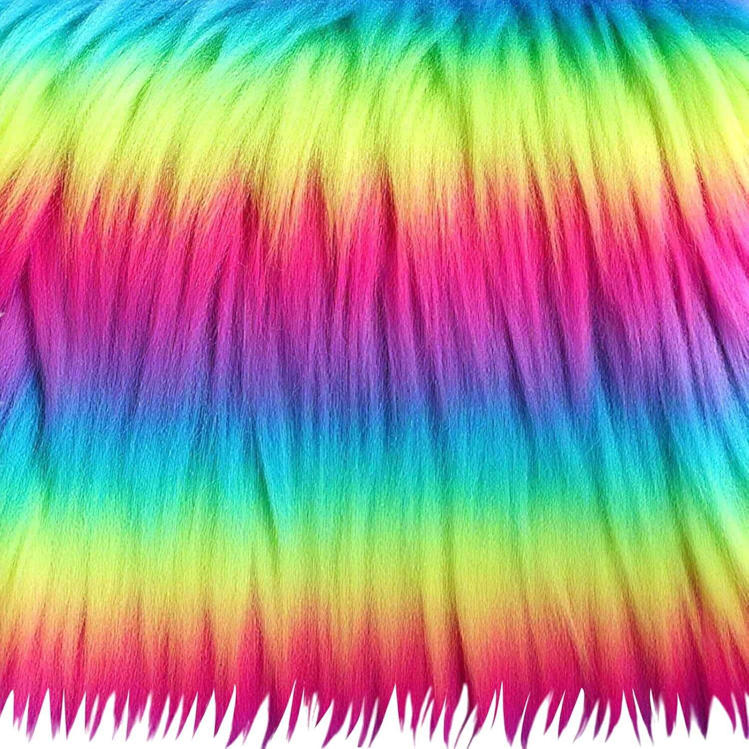 Faux Fur Square Fabric, Shaggy Craft Fur for Costumes & Decor