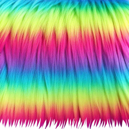 Faux Fur Square Fabric, Shaggy Craft Fur for Costumes & Decor