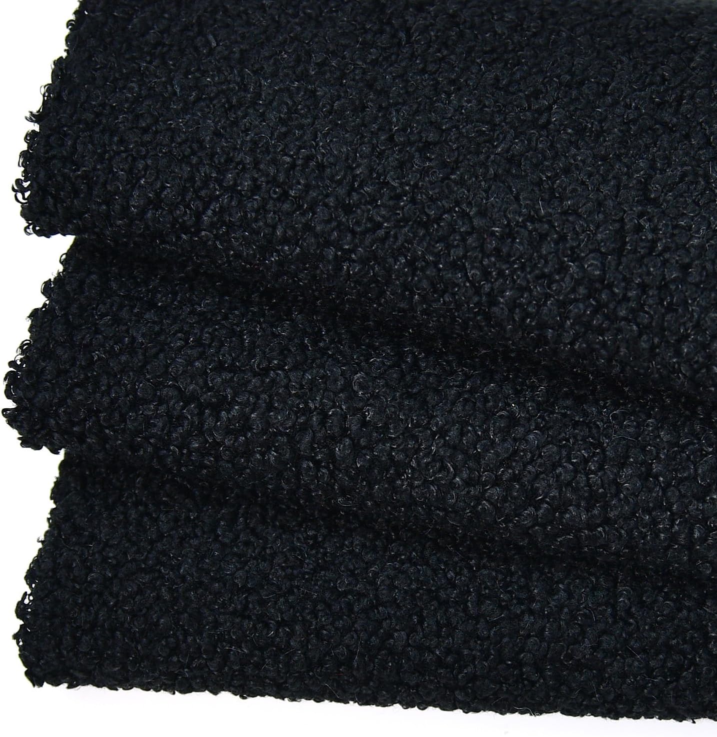 Solid Curly Teddy Fleece Sherpa Fabric - Craft & Apparel by the Yard