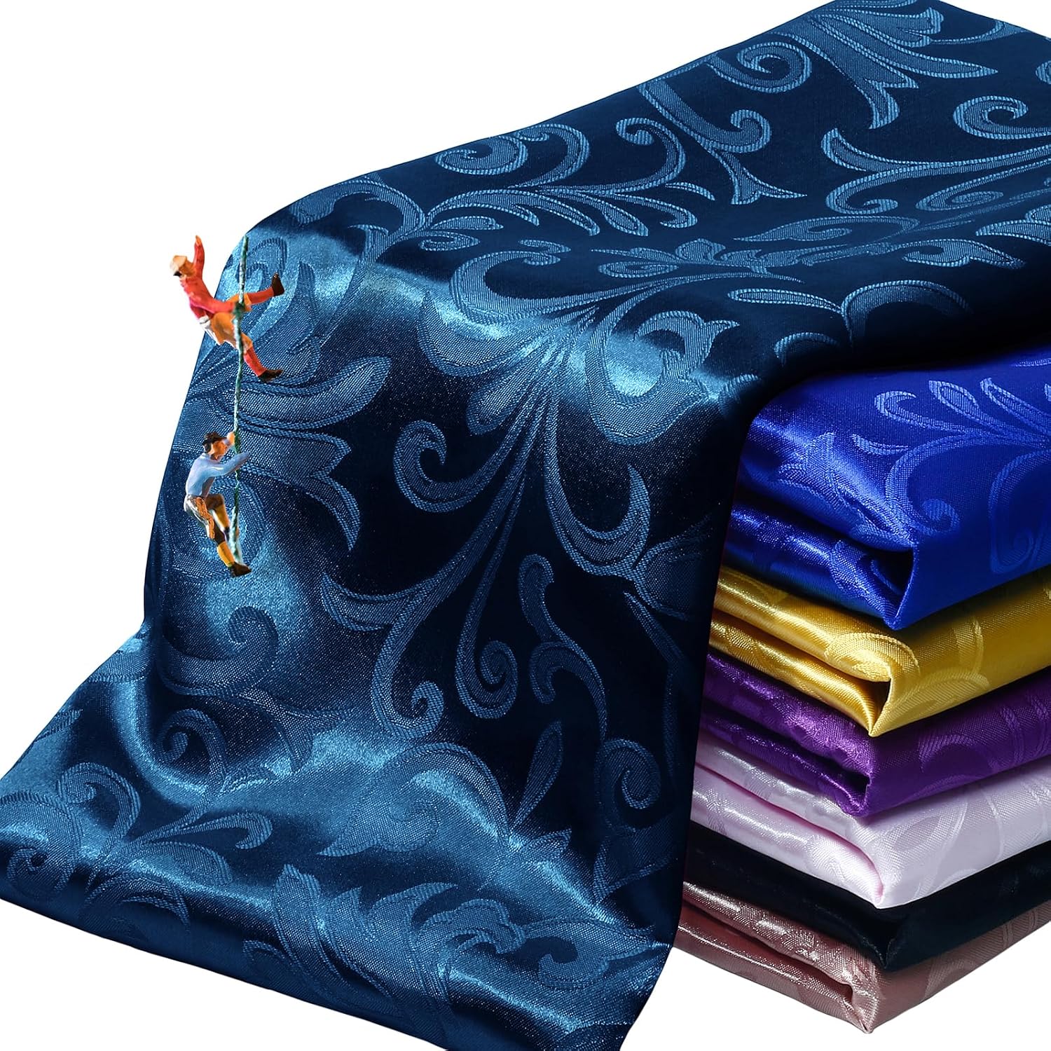Damask Jacquard Satin Fabric - Dress & Craft by the Yard