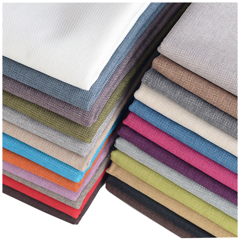 Faux Linen Upholstery Fabric by the Yard - Thick Sofa & Decor