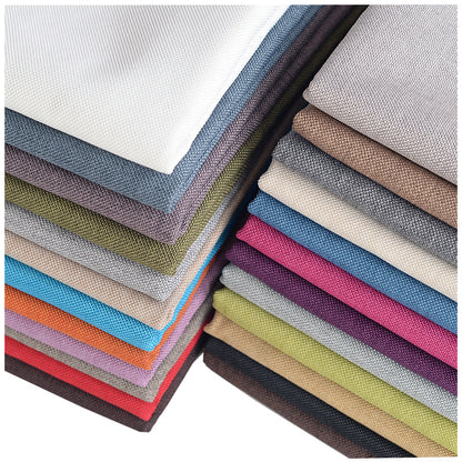 Faux Linen Upholstery Fabric by the Yard - Thick Sofa & Decor