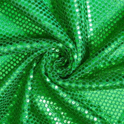 Shiny Dot Confetti Sequin Fabric - Glinting Metallic Material for Costumes & Apparel by the Yard