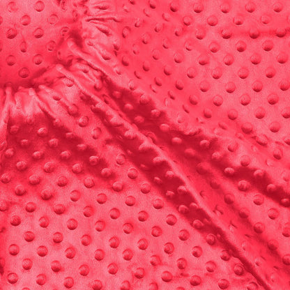 Minky Dot Fabric, Soft Plush Knit Cloth