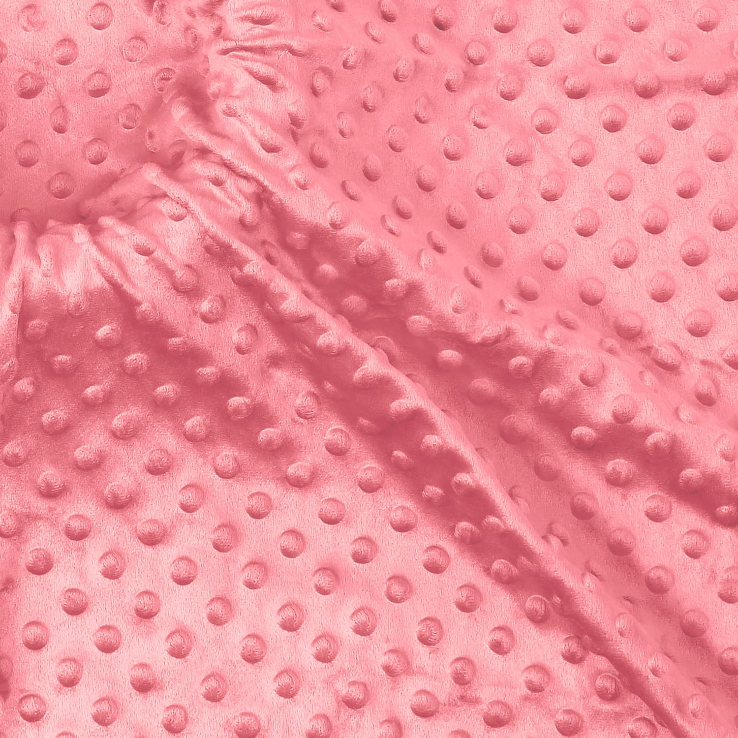 Minky Dot Fabric, Soft Plush Knit Cloth