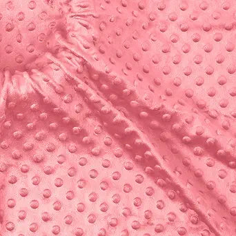 Minky Dot Fabric, Soft Plush Knit Cloth