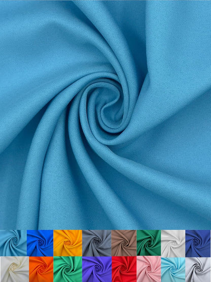 Polyester Poplin Fabric, Smooth Weave for Shirts & Apparel