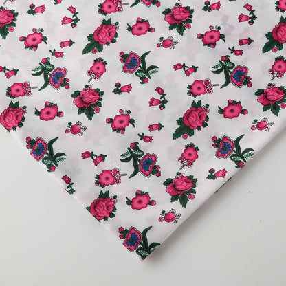 Floral Polyester Fabric - Shirt & Craft by the Yard