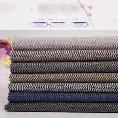 Herringbone Tweed Fabric, 8 Colors for Jackets, Pants & Suits - 2#