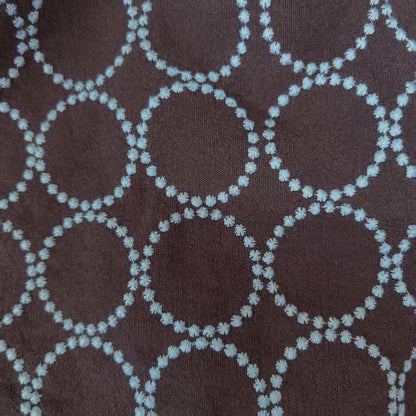 Embroidered Linen Cotton Fabric, Heavy 14oz, 47 in Wide