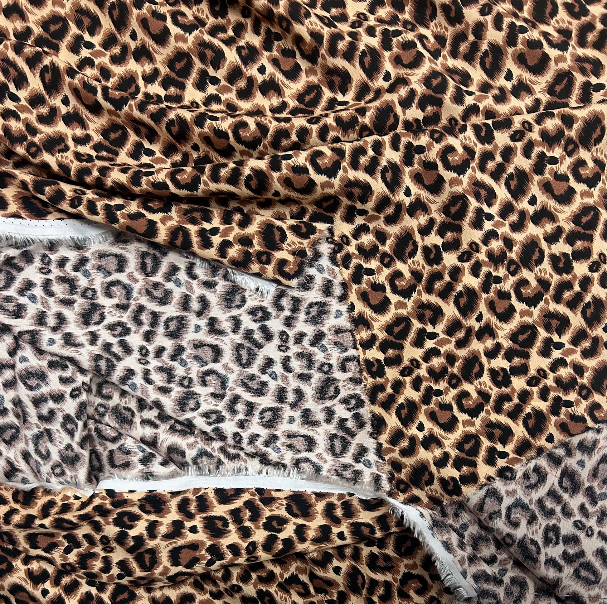 Rayon Fabric, Classic Leopard Print, for Dresses & Pants