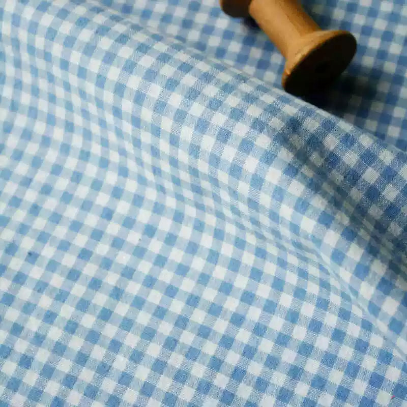 Cotton Yarn-Dyed Check Fabric, for Shirts & Table Linens