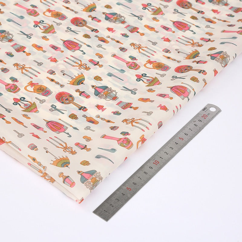 Polyester Cartoon Print Fabric, for Kids' Bags & Storage