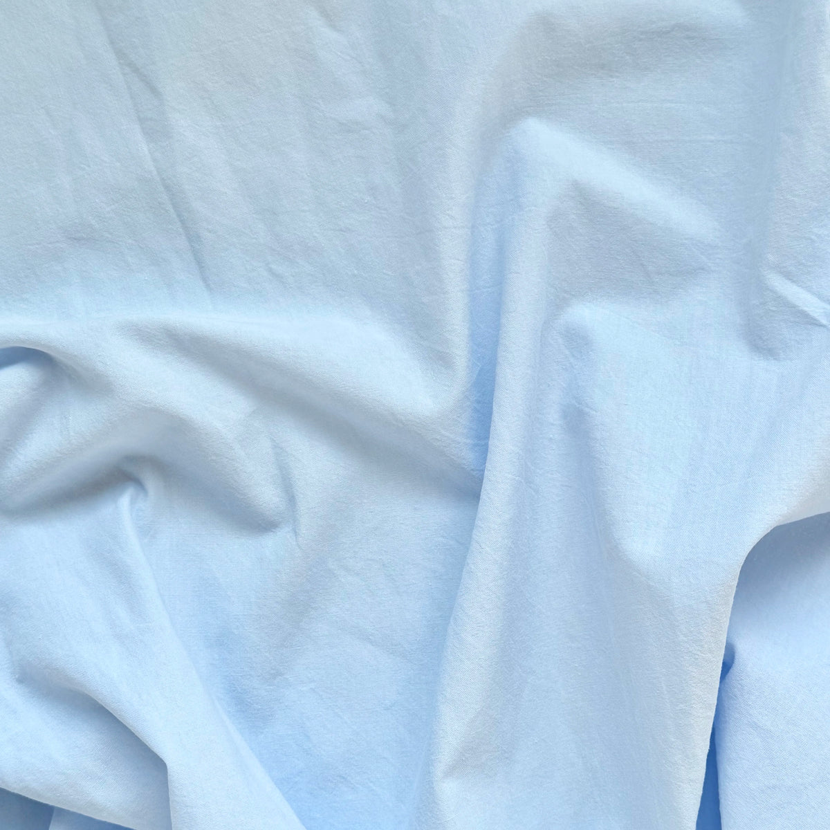 High-Density Cotton Fabric, Plain Weave, 59 in Wide - Blue