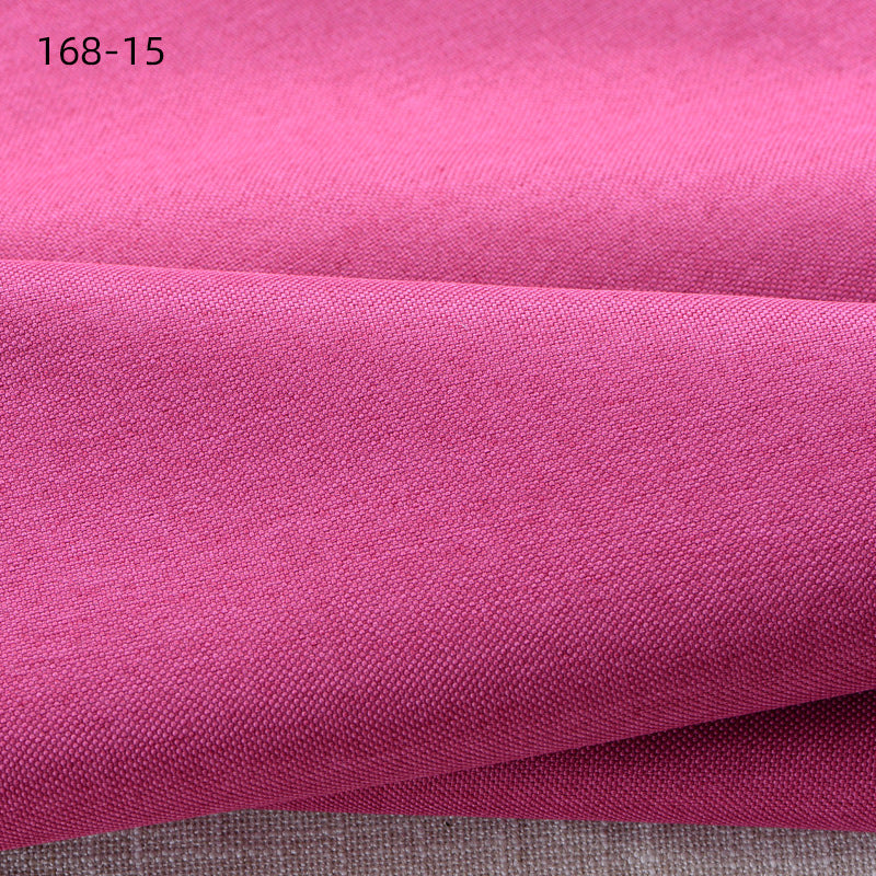 Faux Linen Upholstery Fabric by the Yard - Thick Sofa & Decor - 168-15 Rose Red
