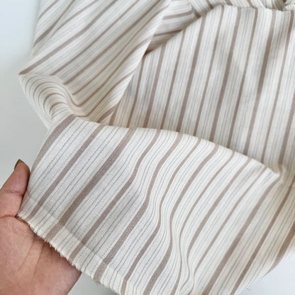Cotton Shirting Fabric, Retro Stripe & Polka, for Shirts, Skirts & Hair Scrunchies