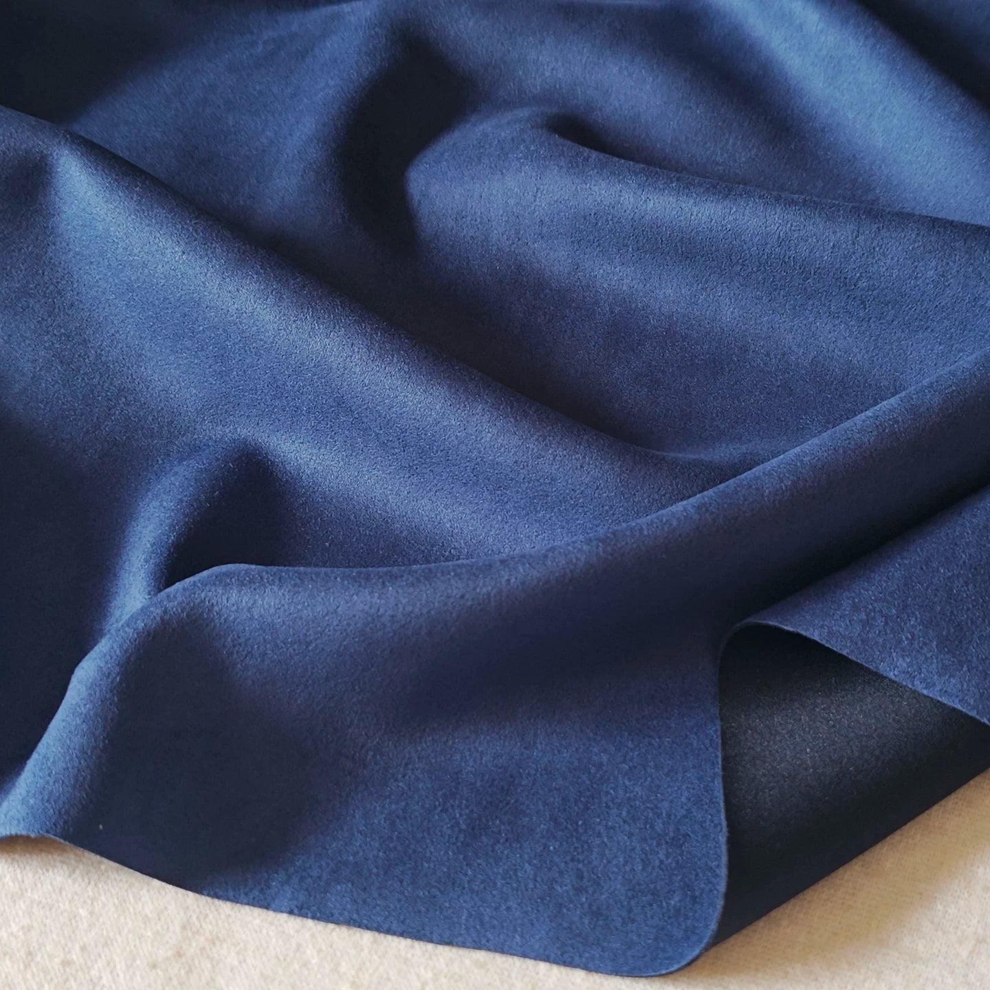 Stretch Suede Fabric, 23 Colors for Jackets, DIY Bags & Sofa Covers - Navy 60#